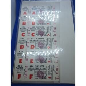 1970 portland trailblazers nba playoff full tickets courtside in tact